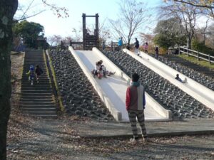 清水側の船越堤公園。